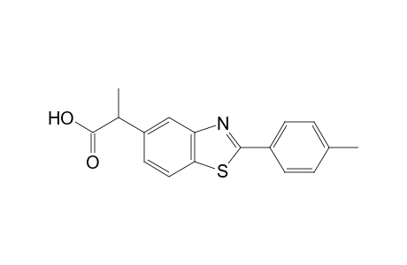 a-methyl-2-p-tolyl-5-benzothiazoleacetic acid