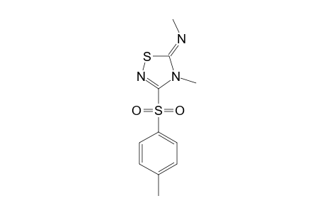 4-METHYL-5-METHYLIMINO-3-(PARA-TOLUENESULFONYL)-1,2,4-THIADIAZOLINE