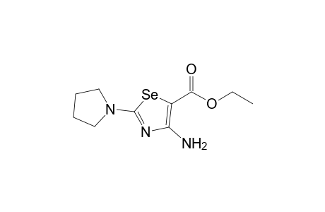 Ethyl 4-amino-2-(1-pyrrolidinyl)-1,3-selenazole-5-carboxylate