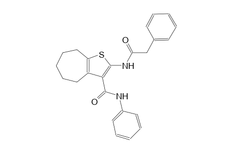 4H-cyclohepta[b]thiophene-3-carboxamide, 5,6,7,8-tetrahydro-N-phenyl-2-[(phenylacetyl)amino]-