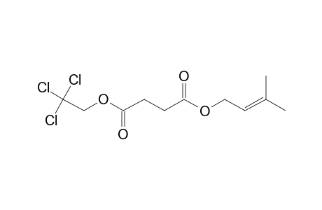 Succinic acid, 3-methylbut-2-en-1-yl 2,2,2-trichloroethyl ester