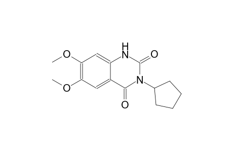 3-cyclopentyl-6,7-dimethoxy-2,4(1H,3H)-quinazolinedione