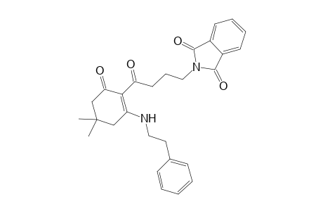 2-[4-keto-4-[6-keto-4,4-dimethyl-2-(phenethylamino)cyclohexen-1-yl]butyl]isoindoline-1,3-quinone