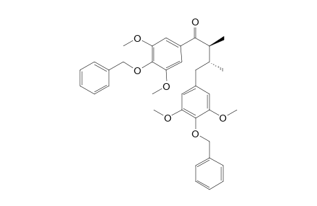 (2RS,3SR)-1,4-bis(4-benzyloxy-3,5-dimethoxyphenyl)-2,3-dimethylbutan-1-one