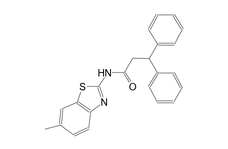 N-(6-methyl-1,3-benzothiazol-2-yl)-3,3-diphenylpropanamide