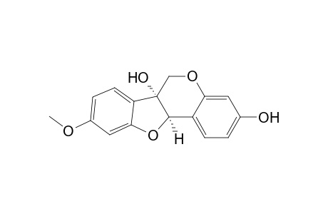 6H-Benzofuro[3,2-c][1]benzopyran-3,6a(11aH)-diol, 9-methoxy-, cis-