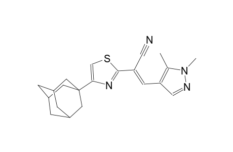(2E)-2-[4-(1-adamantyl)-1,3-thiazol-2-yl]-3-(1,5-dimethyl-1H-pyrazol-4-yl)-2-propenenitrile