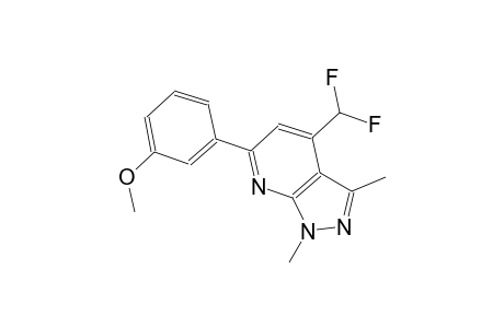 4-(difluoromethyl)-6-(3-methoxyphenyl)-1,3-dimethyl-1H-pyrazolo[3,4-b]pyridine