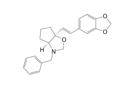 (+-)-cis-N-Benzyl-6a-[(E)-2-(1,3-benzodioxol-5-yl)ethenyl]-1-oxa-3-azabicyclo[3.3.0]octane