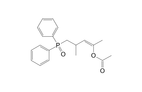 (Z)-2-acetoxy-5-diphenylphosphinoyl-4-methylpent-2-ene