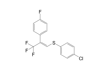 (E)-1,1,1-Trifluoro-2-(4-fluorophenyl)-3-[(4-chlorophenyl)thio]-2-propene