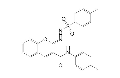 benzenesulfonic acid, 4-methyl-, 2-[(2Z)-3-[[(4-methylphenyl)amino]carbonyl]-2H-1-benzopyran-2-ylidene]hydrazide
