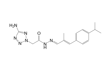 2-(5-amino-2H-tetraazol-2-yl)-N'-[(E,2E)-3-(4-isopropylphenyl)-2-methyl-2-propenylidene]acetohydrazide