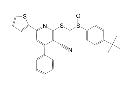3-pyridinecarbonitrile, 2-[[[[4-(1,1-dimethylethyl)phenyl]sulfinyl]methyl]thio]-4-phenyl-6-(2-thienyl)-