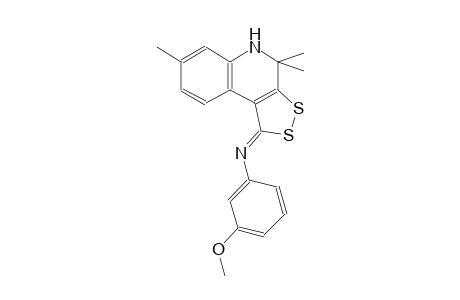 benzenamine, N-[(1Z)-4,5-dihydro-4,4,7-trimethyl-1H-[1,2]dithiolo[3,4-c]quinolin-1-ylidene]-3-methoxy-