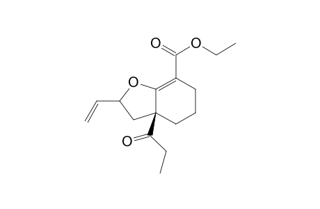 7-Ethoxycarbonyl-3a-propanoyl-2-vinyl-2,3,3a,4,5,6-hexahydro-2,3-benzo[b]furan