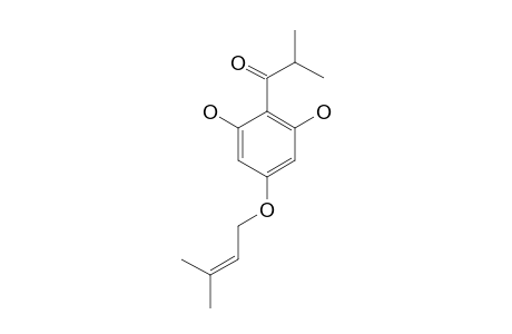 1-(2-METHYLPROPANONE)-4-O-PRENYL-PHLOROGLUCINOL