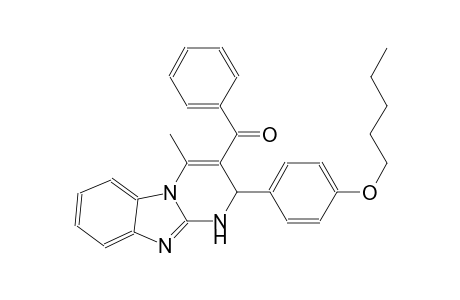 {4-methyl-2-[4-(pentyloxy)phenyl]-1,2-dihydropyrimido[1,2-a]benzimidazol-3-yl}(phenyl)methanone