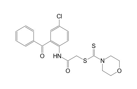 2-(2-benzoyl-4-chloroanilino)-2-oxoethyl 4-morpholinecarbodithioate