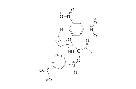1-O-Acetyl-2,3,4,6-tetradeoxy-2-(2,4-dinitrophenylamino)-6-[2,4-dinitrophenylmethyl)amino]-D/L-erythro-hexopyranoside