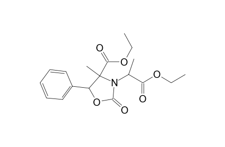 4-Ethoxycarbonyl-3-(1-ethoxycarbonyl-1-ethyl)methyl-5-phenyl-1,3-oxazolidin-2-one