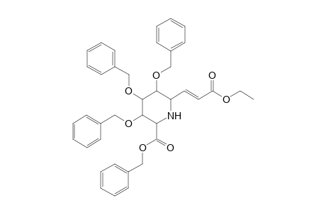 Ethyl 5,6,7-tri-O-benzyl-4,8-benzyloxycarbonylimino-2,3,4,8-tetradeoxy-D-altro-oct-2-enoate