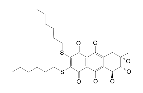 6,7-BIS-(N-HEXYLTHIO)-6-DEMETOXY-BOSTRYCIN