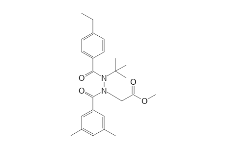 N'-(t-Butyl)-N'-(4"-ethylbenzoyl)-N-[(methoxycarbonyl)methyl]-N-(3",5"-dimethylbenzoyl)hydrazine