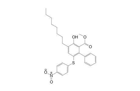 Methyl 3-Hydroxy-6-[(4-nitrophenyl)sulfanyl]-4-octyl-1,1'-biphenyl-2-carboxylate
