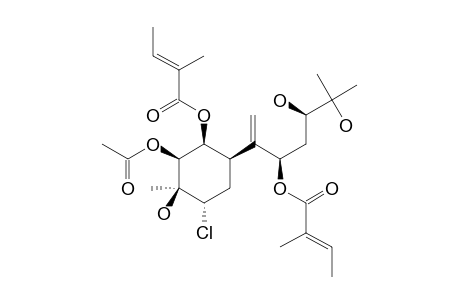 2-BETA-ACETOXY-4-ALPHA-CHLORO-1-BETA,8-DIANGELOYLOXY-3-BETA,10,11-TRIHYDROXY-BISABOL-7(14)-ENE