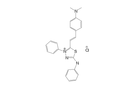 4-PHENYL-5-(4'-DIMETHYLAMINO-STYRYL)-1,3,4-THIADIAZOLIUM-2-PHENYLAMINE-CHLORIDE