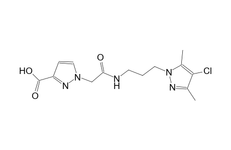 1H-pyrazole-3-carboxylic acid, 1-[2-[[3-(4-chloro-3,5-dimethyl-1H-pyrazol-1-yl)propyl]amino]-2-oxoethyl]-