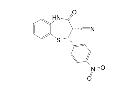 3-Cyano-2,3-dihydro-2-(p-nitrophenyl)-1,5-benzothiazepin-4(5H)-one