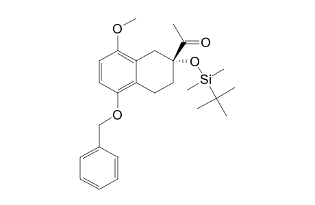 (+)-(2R)-2-ACETYL-5-BENZYLOXY-2-(TERT.-BUTYLDIMETHYLSILYLOXY)-8-METHOXY-1,2,3,4-TETRAHYDRONAPHTHALENE