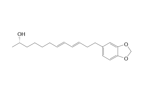 (2S,7E,9E)-12-(1,3-benzodioxol-5-yl)-2-dodeca-7,9-dienol