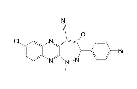 3-(PARA-BrOMOPHENYL)-8-CHLORO-5-CYANO-4-HYDROXY-1-METHYL-2,3-DIHYDRO-1H-1,2-DIAZEPINO-[3,4-B]-QUINOXALINE