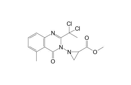 1-[2-(1,1-dichloroethyl)-4-keto-5-methyl-quinazolin-3-yl]ethylenimine-2-carboxylic acid methyl ester