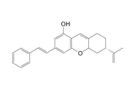 3-[(S)-Isopropenyl]-6-[(E)-styryl]-2,3,4,4a-tetrahydro-1H-xanthen-8-ol
