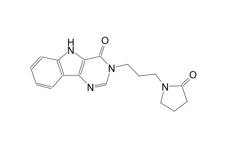 3-[3-(2-oxo-1-pyrrolidinyl)propyl]-3,5-dihydro-4H-pyrimido[5,4-b]indol-4-one