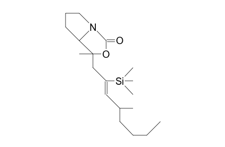 (1S,7AS)-tetrahydro-1-methyl-1-(2-trimethylsilyl-4(R)-methyl-2(Z)-octenyl)-1H,3H-pyrrolo(1,2-C)oxazol-3-one
