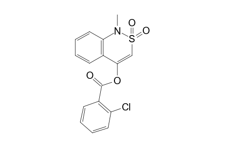 1-Methyl-2,2-dioxido-1H-2,1-benzothiazin-4-yl 2-chlorobenzoate