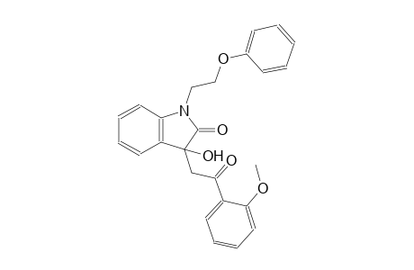 2H-indol-2-one, 1,3-dihydro-3-hydroxy-3-[2-(2-methoxyphenyl)-2-oxoethyl]-1-(2-phenoxyethyl)-