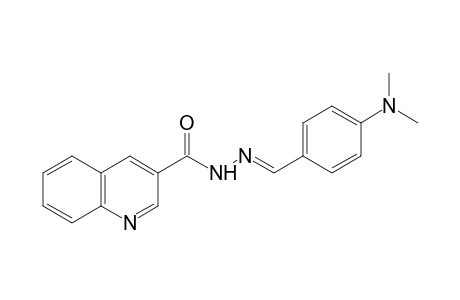 3-quinolinecarboxylic acid, [p-(dimethylamino)benzylidene]hydrazide
