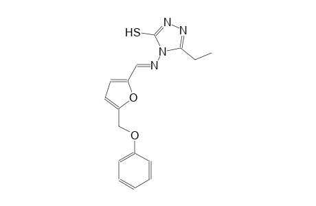 5-ethyl-4-({(E)-[5-(phenoxymethyl)-2-furyl]methylidene}amino)-4H-1,2,4-triazole-3-thiol