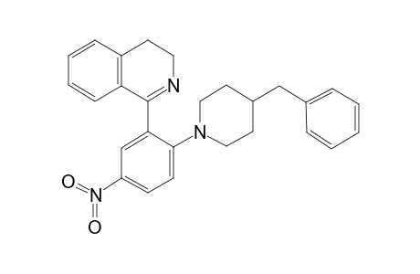 1-[2-(4-benzyl-1-piperidyl)-5-nitro-phenyl]-3,4-dihydroisoquinoline