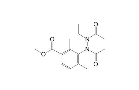 Methyl 2-[(N-acetyl-N-ethylamino)acetylamino]-1,3-dimethylphenyl-6-carboxylate
