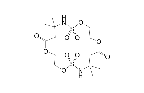 4,4,13,13-Tetramethyl-6,15-dioxo-1,7,10,16-tetraoxa-2,11-dithia-3,12-diazacyclooctadecan-2,2,11,11-tetraoxide