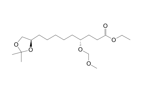 Ethyl (4R,10R)-10,11-O-isopropylidenedioxy-4-methoxymethoxy-5-undecenoate