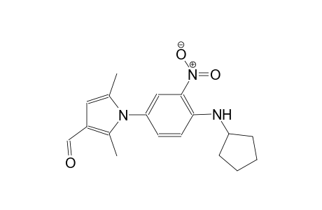 1-[4-(cyclopentylamino)-3-nitrophenyl]-2,5-dimethyl-1H-pyrrole-3-carbaldehyde