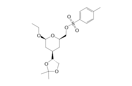 (2S,4R,6R)-2-ETHOXY-4-[(1S)-1,2-O-ISOPROPYLIDENE-1,2-DIHYDROXYETHYL]-6-P-TOLUENESULFONYLOXYMETHYLTETRAHYDROPYRAN